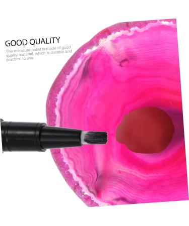  BIUDECO 1 Natural Agate Dongle Mixing Tray Manicure Palette Red Color Dongles Kit - Buy Online on GoSupps.com