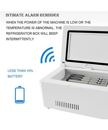 Insulin Cooler Box Mini Medication Fridge Electric Insulin USB Portable Cooler 0-18 Adjustable Medicine Refrigerated 3batteries - Buy Online on GoSupps.com