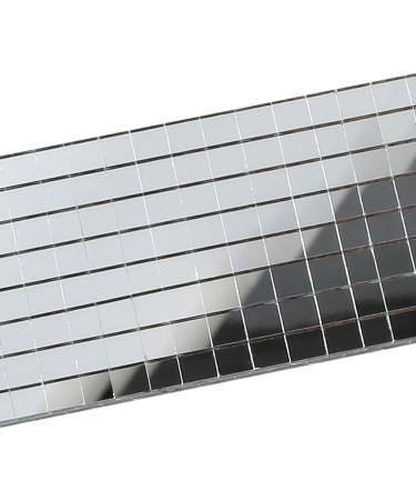 Opount 5664 PCS Self Adhesive Mirror Mosaics Sheets - 5x5mm Silver Glass Squares for Crafts and Home Decor - Buy Online on GoSupps.com