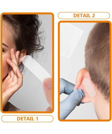 Elf Ear Stickers 6pcs - Transparent Silicone Cosmetic Corrector for Adults with Prominent Ears - Painless Ear Supply - Buy Online on GoSupps.com