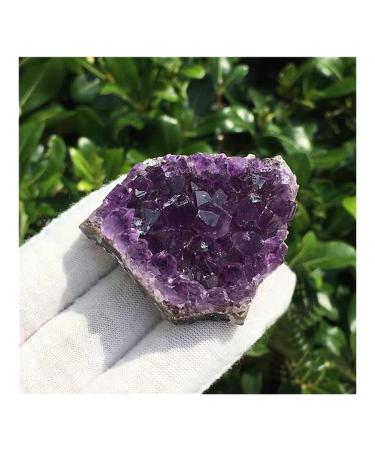 for 1PC Natural Amethyst Cluster Quartz Raw CrystalsStone Decoration Ornament Purple Feng Shui Ore Raw Stones and Minerals Natural Luster 60-80g