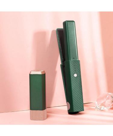 Shop Cordless Flat Iron Hair Straightener - Quick Heat Prevent Damage Travel-Friendly Mini Curler in Green - Buy Online on GoSupps.com