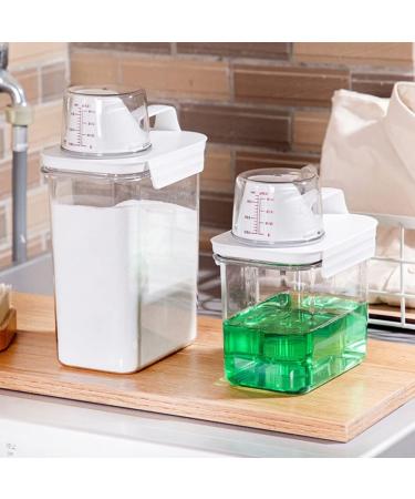 Cabilock Washing Powder Box Plastic Detergent Storage Detergent Dispenser Washing Powder Box Household Laundry Box Washing Powder Washing Powder Can Storage Box for Household Laundry Detergent 1.1 L - Buy Online on GoSupps.com