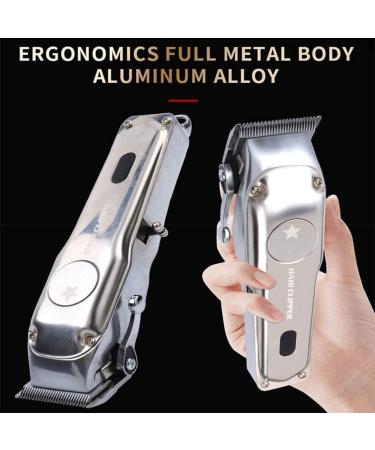 Professional Cordless Hair Clipper - Easy Rechargeable Full Metal Haircut Tool for Men & Beard Trim - International Shipping - Buy Online on GoSupps.com