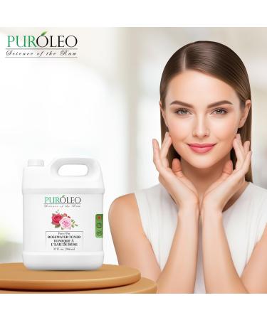 PUROLEO Rose Water 32 Fl Oz/946 ML (Packed in Canada) Pure & Natural Skin Care Setting Spray and Toner - Premium and Luxury Self Care with Rosewater for Face Makeup Setting Spray and Facial Mist 32 Fl Oz (Pack of 1) - Buy Online on GoSupps.com