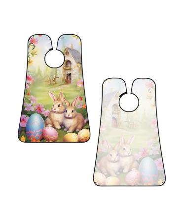 Spring Vintage Easter Rabbit Shaving Bib | Waterproof Beard Apron | Perfect Gift for Dad - One Size Fits All - Buy Online on GoSupps.com