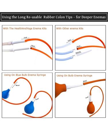 HealthAndYoga(TM) Rubber Colon Tube 22 FR - Close End for Effective Colon Cleansing - Buy Online on GoSupps.com