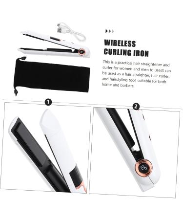 Outanaya Curling Iron Hair Curler Hair Styling Tools Hair Shaping Tool Hair Straightener Portable Curling Wand Hair Straightening Tool Curling Wand for Hair Styling Curler 21X4X3.5CM White - Buy Online on GoSupps.com