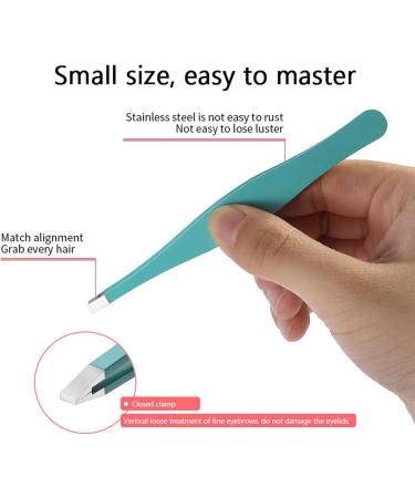 WUBAYI 7Pcs Stainless Steel Tweezers Kit for Facial Hair Removal - Professional Eyebrow Tweezers Set for Men & Women - Buy Online on GoSupps.com