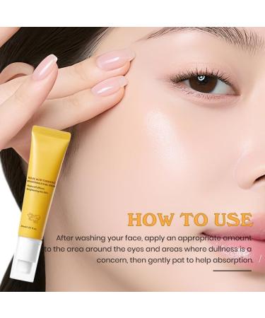 S rum contour des yeux claircissant doux l'acide kojique et au curcuma - Gel apaisant et hydratant pour les cernes et les poches calme la zone d licate du contour de l' il - 30 ml sans parfum - Buy Online on GoSupps.com