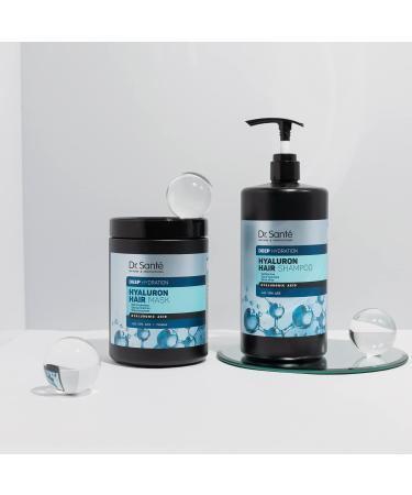 Dr. Sant HYALURON HAIR Mask | Deep Hydration Sulfate Free for Dry & Brittle Hair | 1000 ml Hyaluronic Acid Treatment - Buy Online on GoSupps.com