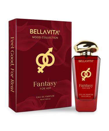 Bloom Beauty BELLAVITA Mood Collection Fantasy Eau De Parfum for Her with Pink Pepper Jasmine and Patchouli |Premium Long Lasting Fragrance Perfume for Women 100 ML