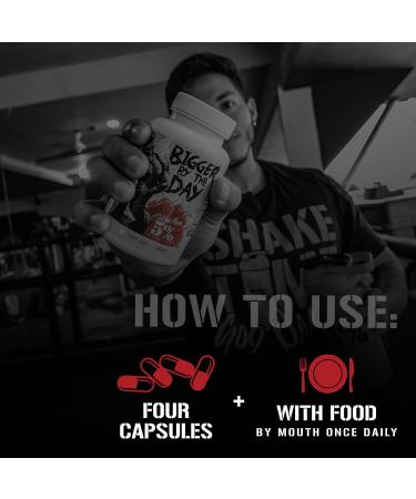 5% Nutrition Rich Piana BiggerByTheDay | Anabolic Muscle Builder, Hardcore Mass Gainer | Turkesterone, HICA, Epicatechin, Leucine | 120 Capsules (30 Servings) - Buy Online on GoSupps.com