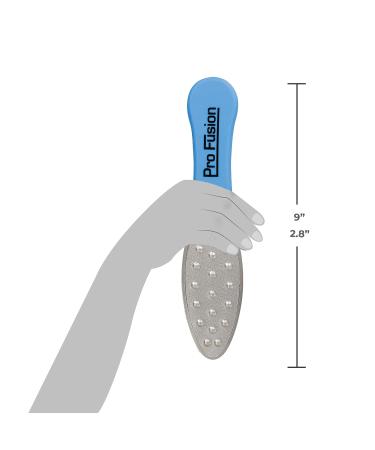 ForPro Pro Fusion Stainless Steel Coarse Double-Sided Pedi File - Blue Handle Pedicure File for Heels & Feet - 8.25 - Buy Online on GoSupps.com