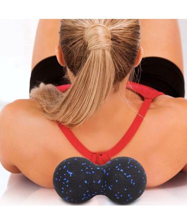Double Ball Massage Ball for Yoga & Physiotherapy | Deep Tissue Pain Relief | Portable Fascia Training for Neck Back & Legs - 6.3 x 3.15 inch - Buy Online on GoSupps.com