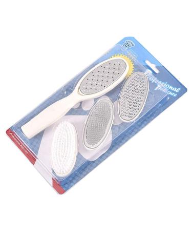 Milist Foot Remover Set - 4 Stainless Steel Pedicure Tools for Cracked Skin & Callus Removal - Buy Online on GoSupps.com