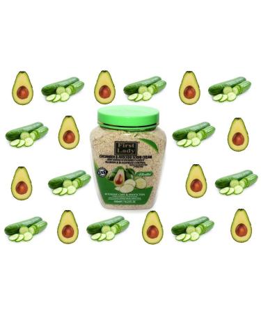 First Lady Activated Cucumber & Avocado Scrub Cream 540 ml - Blemish & Blackhead Control for Face & Body - International Shipping Available - Buy Online on GoSupps.com