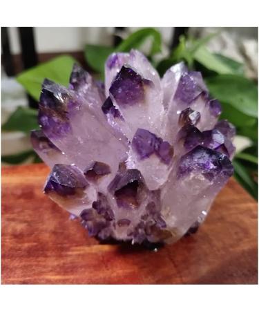 Natural Amethyst Cluster raw Stones geode Reiki Quartz Crystal Minerals Gemstone Remove Negative yuebang Reiki Crystal Stone (Size : 300-400g) - Buy Online on GoSupps.com
