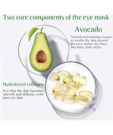 AICHUN BEAUTY Avocado Collagen Eye Mask Patch - Hydrating Anti-Wrinkle Treatment - Buy Online on GoSupps.com