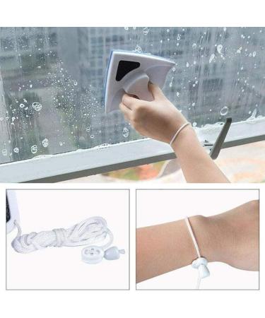 Magnetic Window Cleaner Window Cleaning Tool Magnetic Window Cleaner Double Sided Window Double Sided Cleaner with 2 Long Anti-Falling Rope for High Windows Thickness 1-8 Mm Red Colour:Red - Buy Online on GoSupps.com