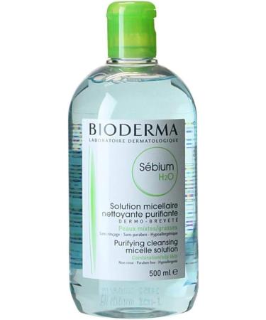 Bioderma Sebium H2O Cleansing Micelle Solution - 500ml for Combination/Oily Skin - Buy Online on GoSupps.com