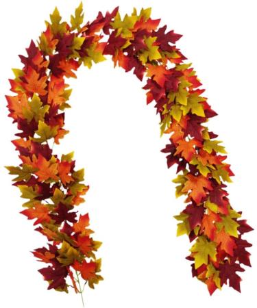 Zerodeko 2 Pcs Simulated Maple Leaf Rattan Pine Cones Hanging Vine Silk Flower - Buy Online on GoSupps.com