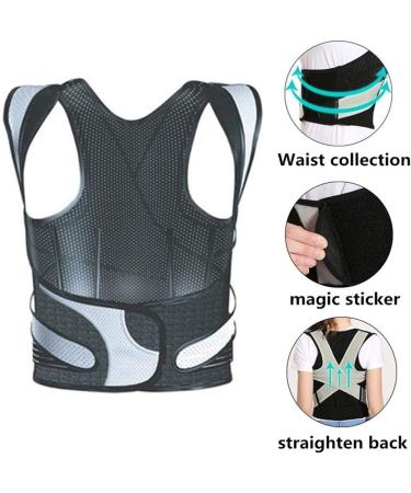 Back Posture Corrector Therapy Corset Spine Support Belt Lumbar Back Posture Correction Bandage for Men Women 3X Elegant Ny Stil 3X - Buy Online on GoSupps.com