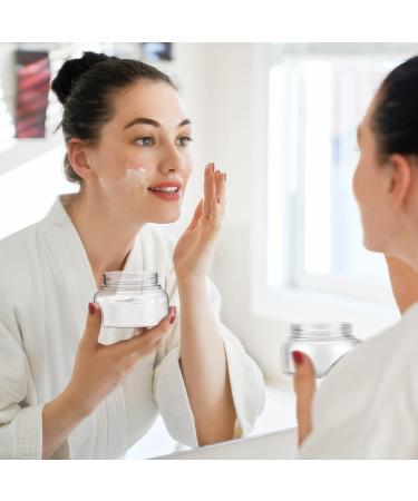 24 Pack 8 oz Clear Plastic Jars with Lids and Labels - Refillable Cosmetic Containers for Body Butter, Sugar Scrubs, Lotions, and Cosmetics - Buy Online on GoSupps.com