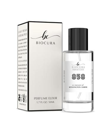 BC Perfume 858 Inspired by Kensington Amber For Women & Men Fragrance Dupes Eau de Parfum Bottle 1.7 Fl Oz/50ml