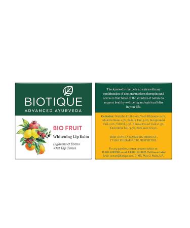 Fruit Lip Balm - Hydrating & Nourishing | Evens Lip Tone & De-Pigmentation | 100% Botanical Extracts for All Skin Types - 12G - Buy Online on GoSupps.com