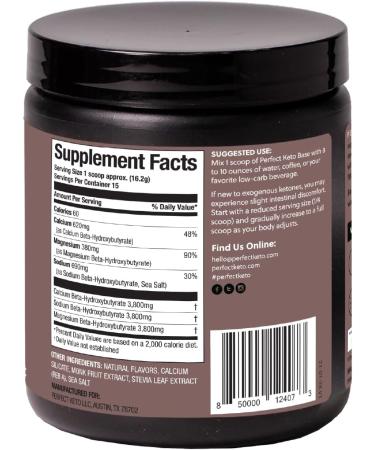 BHB Exogenous Ketones Powder for Energy & Mental Performance | Chocolate Flavor, 8.57 oz - Buy Online on GoSupps.com