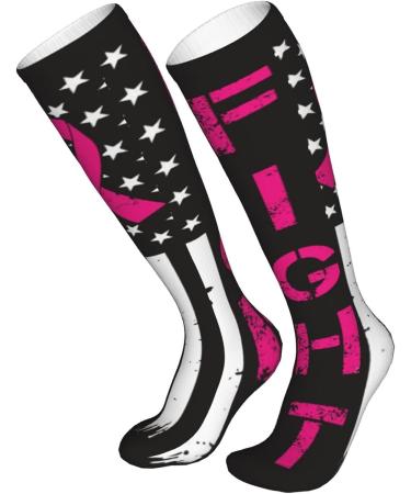Breast Cancer Awareness Compression Socks for Men & Women | 15-20 mmHg | Support for Running & Cycling - Buy Online on GoSupps.com