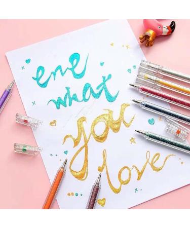 Strengthfully Glitter Gel Pen Set 1.0 Mm Strengthfully Gel Pen Markers Set Glitter Gel Pens for Adult Coloring Book with Case Multicolor Glitter Gel Pens for Writing 18pc - Buy Online on GoSupps.com