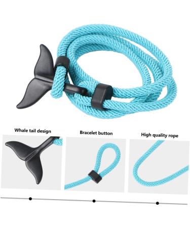 ABOOFAN 1pc Whale Tail Bracelet Nautical Rope Bracelets Simple Style Bangle Sailing Bracelet Braided Bracelets Ring Bracelet Creative Wristband Lovers Adjustable Armband Silica Gel - Buy Online on GoSupps.com