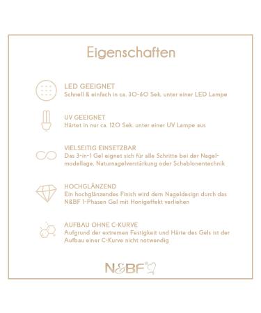 N&BF UV+LED 1-Phase Gel | Professional 3-in-1 Nail Gel | Comfort Line Clear 15ml - Made in Germany - Buy Online on GoSupps.com