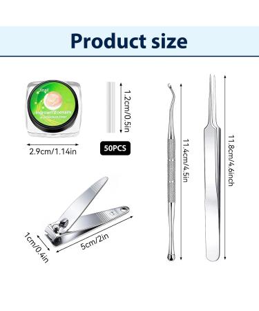 152-Piece Ingrown Toenail Tool Set & Correction Patch for Ingrown Toenails - International Shipping Available - Buy Online on GoSupps.com