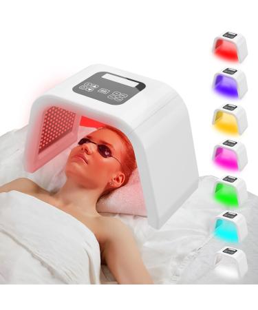 LED Light Therapy Facial Mask Multi Color LED Face Mask Portable Red Light Therapy Mask Home and Travel Skin Care