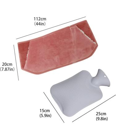 MAIES Hot Water Bottles with Plush Waist Cover | Winter Warmth & Pain Relief | International Shipping Available - Buy Online on GoSupps.com