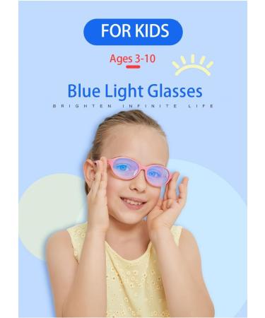 Shop Lanlang Blue Light Filter Glasses for Kids | UV400 Protection TR90 & Silicone Frame Ages 3-10 Perfect for Screen Time & Play - Buy Online on GoSupps.com
