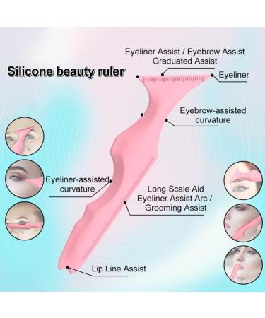 Uonlytech Eyeliner Stencils Silicone Eyeliner Aid Mascara Eyelash Comb Applicator Eyeliner Applicator Tool Gentle Reusable Eyeliner Stencil Eyeliner Tool - Buy Online on GoSupps.com