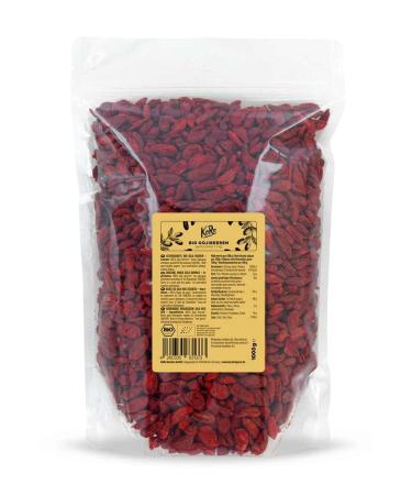 KoRo - Organic Goji Berries 1 kg - Unsulfurated or dried, natural and unsweetened, superfood in large format - origin China