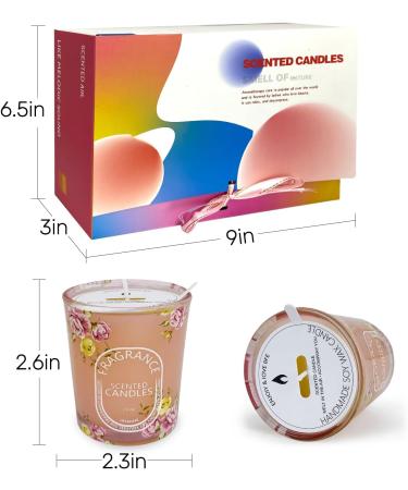 Scented Candles Gift Set - 6 Best Aromatherapy Scents | Long Lasting Soy Wax | Ideal for Home & Gifts - Buy Online on GoSupps.com
