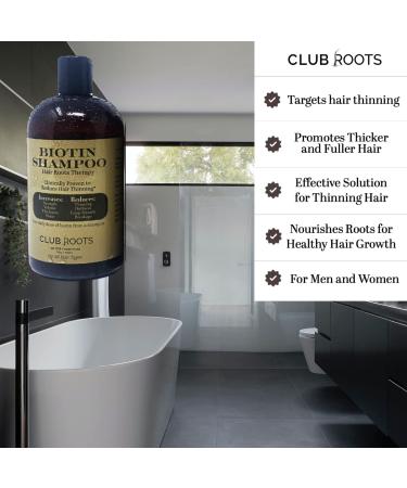 Club Roots Biotin Shampoo - Daily Dose of Biotin in Just 2 Pumps - Buy Online on GoSupps.com
