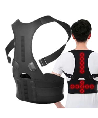 Adjustable Corrector Breathable Back Support Ergonomic Support Back Brace Corrector Improves and Provides for Lower and Upper Back for Men and Women 2XL