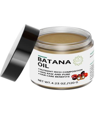 Batana Oil - 100% Natural Hair Growth Oil Prevents Loss Moisturizes Scalp Enhances Thickness for Men & Women 4.23 oz