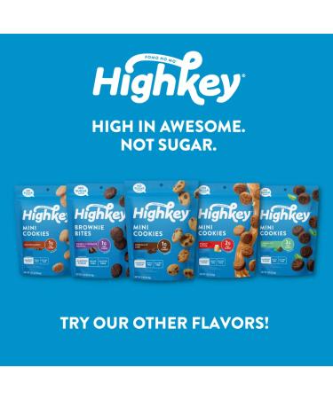 Highkey Keto Chocolate Chip Cookies - Low Carb, Sugar Free, High Protein Snacks | 3 Pack - Buy Online on GoSupps.com
