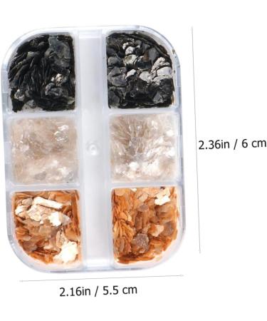 minkissy 5boxes Nail Decorations Metal Trim Nail Art Decoration Bling Decor Sequin Ornament Crafts Glitters Nails Foil Glitter Mica Slice Manicure Mica Slice DIY Nail Manicure Sequin Decor - Buy Online on GoSupps.com