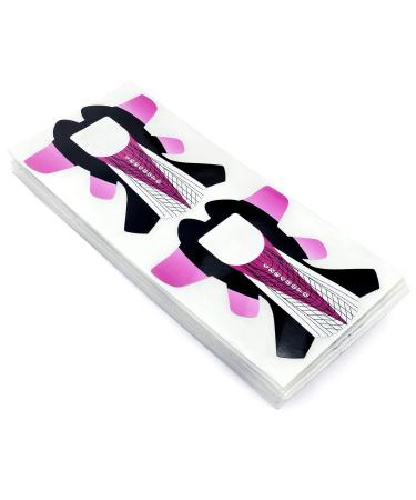 100Pcs Professional Stiletto Nail Forms - Dragonfly Pattern Acrylic Nail Extensions | Self-Adhesive UV Gel Nail Art Guide HJ-NTF057 - Buy Online on GoSupps.com
