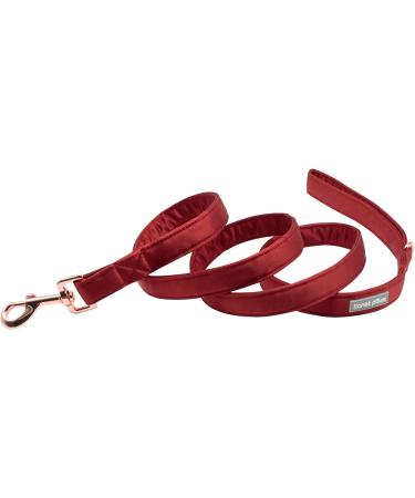 Lionet Paws Dog Leash - Premium Silk Leash for Small to Large Dogs | Matching Collars for Boys & Girls | Red (Pack of 1) - Shop Internationally - Buy Online on GoSupps.com