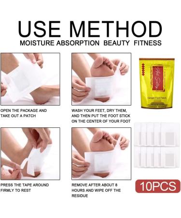 Anti-Swelling Ginger Plaster - Detox Foot Cushions for Toxin Removal Stress Relief & Sleep Improvement (40PCs) - International Shipping Available - Buy Online on GoSupps.com